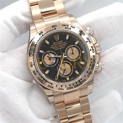 rolex daytona everose review|rolex daytona black and gold.